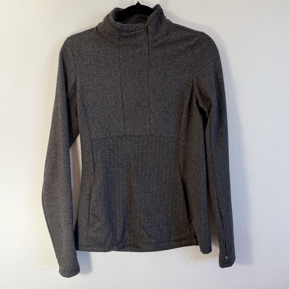Kyodan Gray‎ 1/4 zip Activewear Top